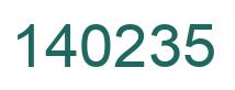 Número 140235 imagen verde