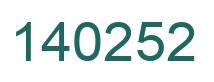 Número 140252 imagen verde