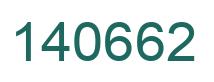 Number 140662 green image