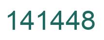 Number 141448 green image