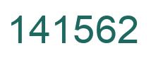 Number 141562 green image