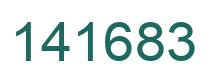 Number 141683 green image