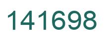 Number 141698 green image