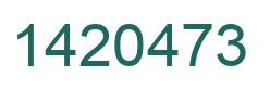 Number 1420473 green image