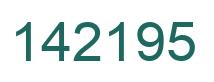 Number 142195 green image