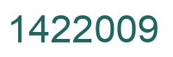 Number 1422009 green image