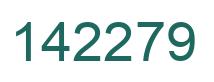 Number 142279 green image