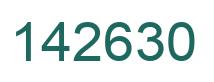 Number 142630 green image