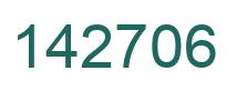Number 142706 green image
