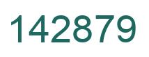 Number 142879 green image