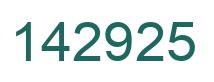 Número 142925 imagen verde