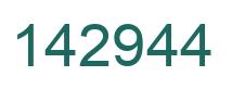 Number 142944 green image