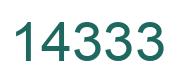 Número 14333 imagen verde