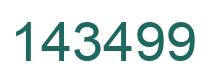 Number 143499 green image