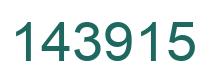 Number 143915 green image