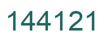 Number 144121 green image
