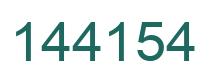 Number 144154 green image