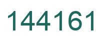 Number 144161 green image