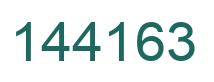 Number 144163 green image