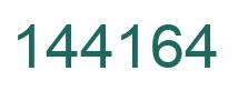 Number 144164 green image