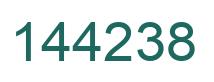 Number 144238 green image