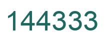 Número 144333 imagen verde