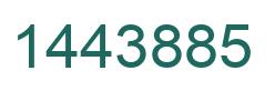 Number 1443885 green image
