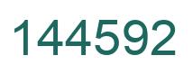 Number 144592 green image