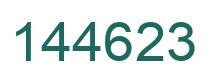 Number 144623 green image
