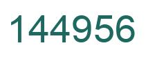 Number 144956 green image