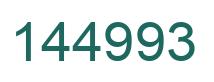 Number 144993 green image