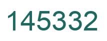 Number 145332 green image