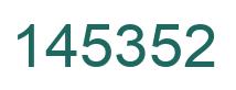 Number 145352 green image