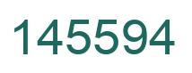 Number 145594 green image