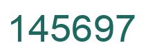 Number 145697 green image