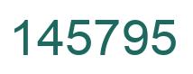 Number 145795 green image