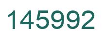 Number 145992 green image