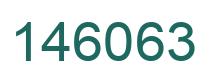 Number 146063 green image