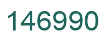Number 146990 green image