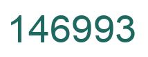 Number 146993 green image
