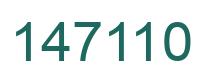 Number 147110 green image
