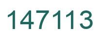 Number 147113 green image