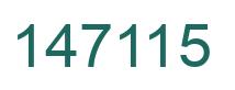 Number 147115 green image