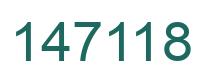 Number 147118 green image
