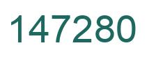 Number 147280 green image