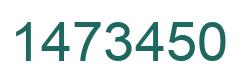 Number 1473450 green image