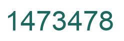 Number 1473478 green image