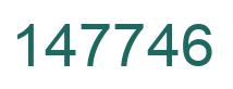 Number 147746 green image