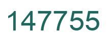 Number 147755 green image
