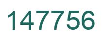 Number 147756 green image